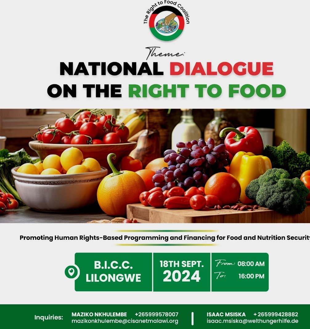 Cisanet Malawi (@cisanetmalawi) on Twitter photo Time to have some serious conversations about our #FoodSystems as a nation!
Join us live on <a href="/zodiakonline/">Zodiak Online</a> from the #BICC from 8 o'clock this morning as others dive deeper into the experiences from the public at large, before identifying #priority actions for implementation Time to have some serious conversations about our #FoodSystems as a nation!
Join us live on <a href="/zodiakonline/">Zodiak Online</a> from the #BICC from 8 o'clock this morning as others dive deeper into the experiences from the public at large, before identifying #priority actions for implementation