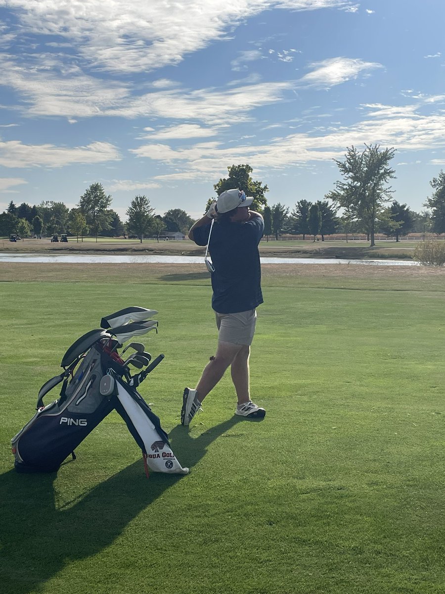 Piqua Indians Golf (@piquagolf) on Twitter photo Great scores were shot by both teams tonight, but the Indians fell just short losing 160-167.
<a href="/HunterSteinke3/">Hunter Steinke</a> 41 🐥
<a href="/lawsonl08/">Lance Lawson</a> 41 🐥
Evan Clark 42 🪩🪩🪩🪩🪩
Gabe Sloan 43 🪩🪩🪩
<a href="/Aiden_Applegate/">AidenApplegate</a> 44 🐥 🪩
Blake Walling 47 🐥💣
#WeArePiqua #findingourswing Great scores were shot by both teams tonight, but the Indians fell just short losing 160-167.
<a href="/HunterSteinke3/">Hunter Steinke</a> 41 🐥
<a href="/lawsonl08/">Lance Lawson</a> 41 🐥
Evan Clark 42 🪩🪩🪩🪩🪩
Gabe Sloan 43 🪩🪩🪩
<a href="/Aiden_Applegate/">AidenApplegate</a> 44 🐥 🪩
Blake Walling 47 🐥💣
#WeArePiqua #findingourswing