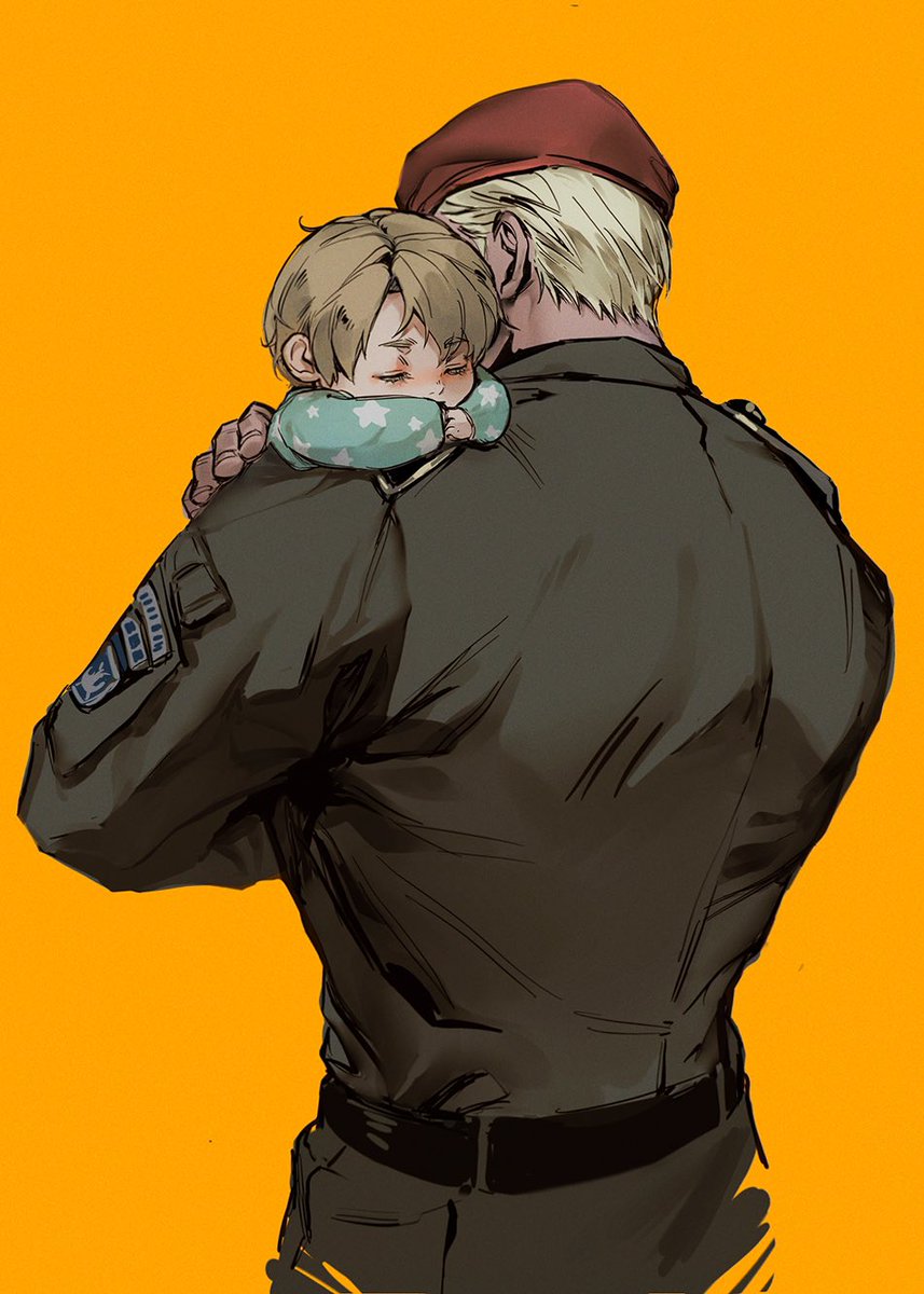 UUchipmunk's tweet image. #JackKrauser #ResidentEvil
Daddy and KK( son of Krauser&Kennedy) :3