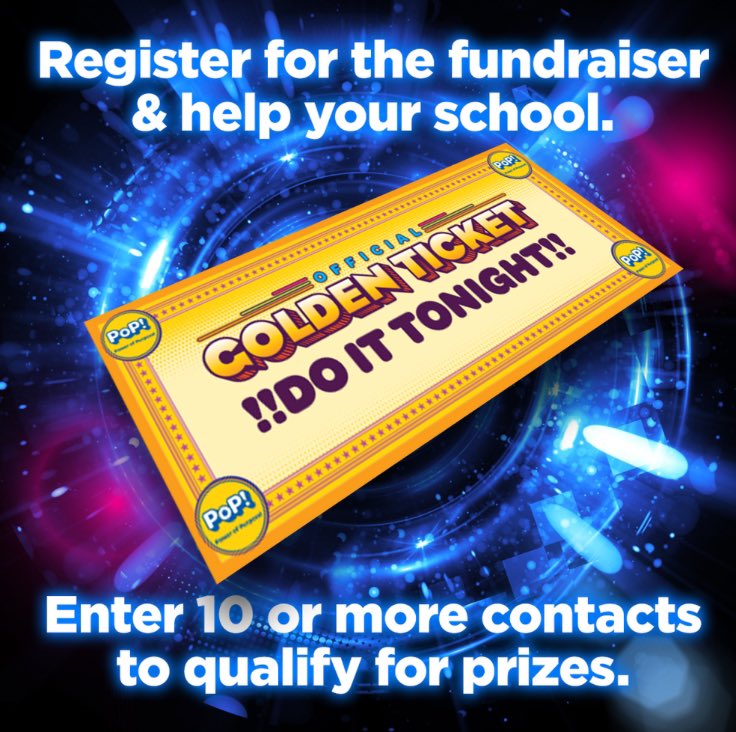 Our Massive Giveaway fundraiser is taking off &amp; we need YOU to complete the Golden Ticket materials coming home today! 🌟 Don't miss out on the exhilarating adventure &amp; amazing prizes awaiting! ✨#MassiveGiveaway #GoldenTicket #ItsFundraiseTime #MakeADifference #Fundraising