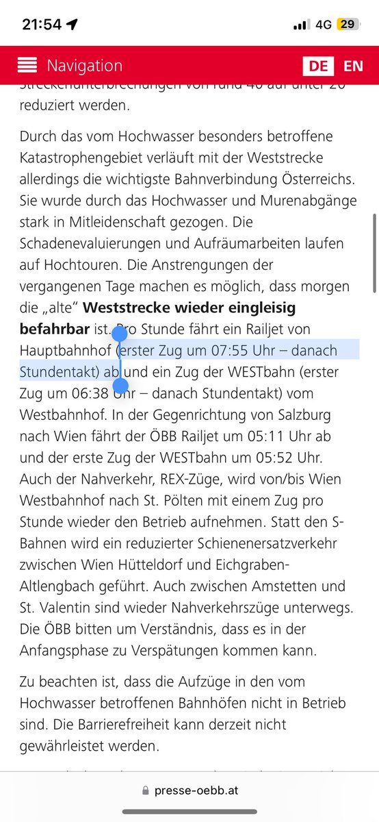 hasanboy_16's tweet photo. @unsereOEBB Lt. Website fährt morgen der erste Zug nach Salzburg aus Wien um 7:55h, auf Scotty ist dieser weggestrichen - was stimmt? https://t.co/Ag0YgDc7Hq