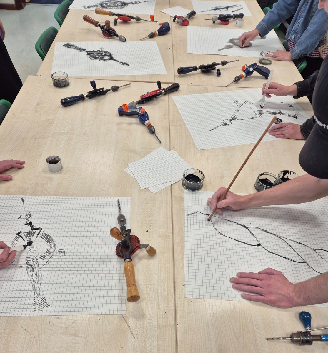 Today was all about mark making.