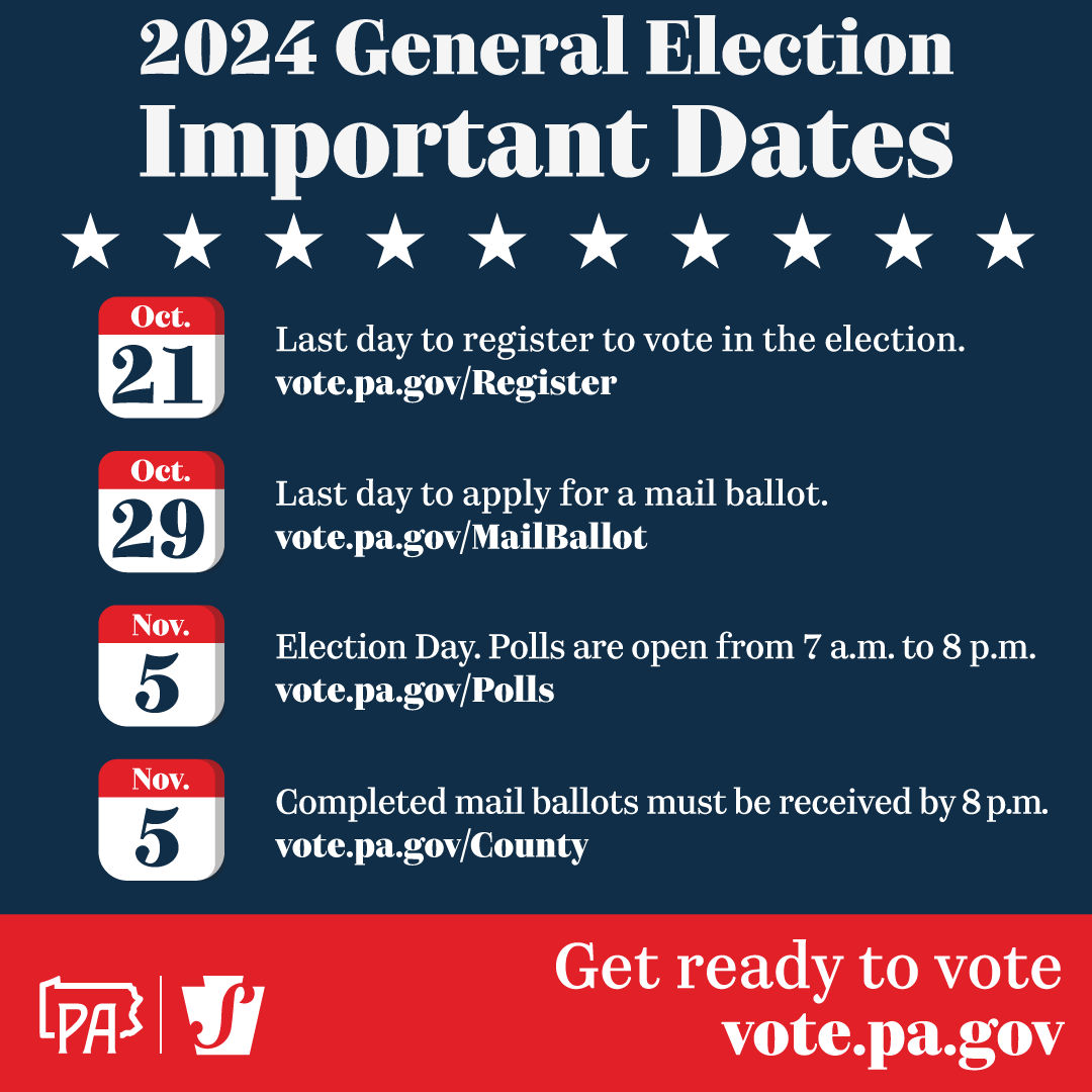 Mark your calendars, and make sure your voice is heard!