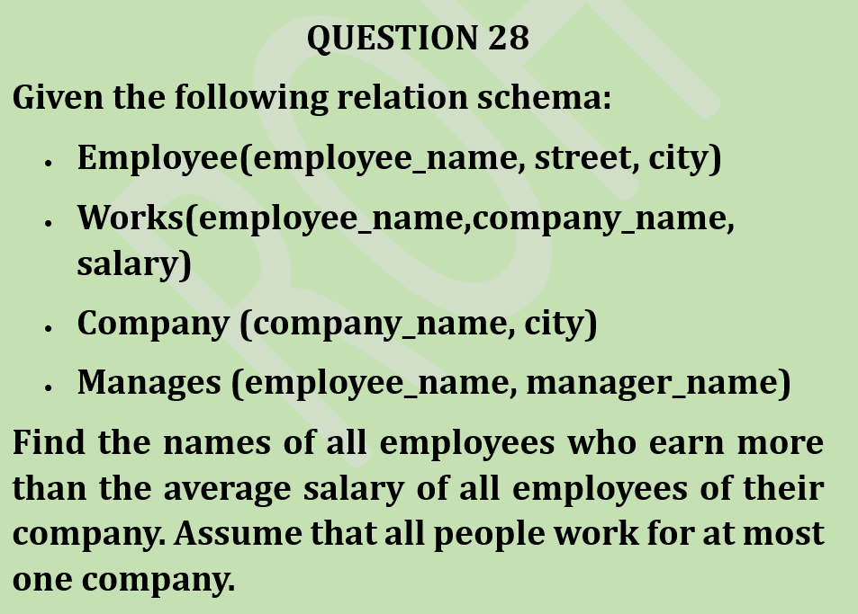 RebeccaOluwato3's tweet photo. MASTERSQL #Day28#Question28   #LearnwithRebecca #100daysofSQLexercises https://t.co/htOFXrX87K