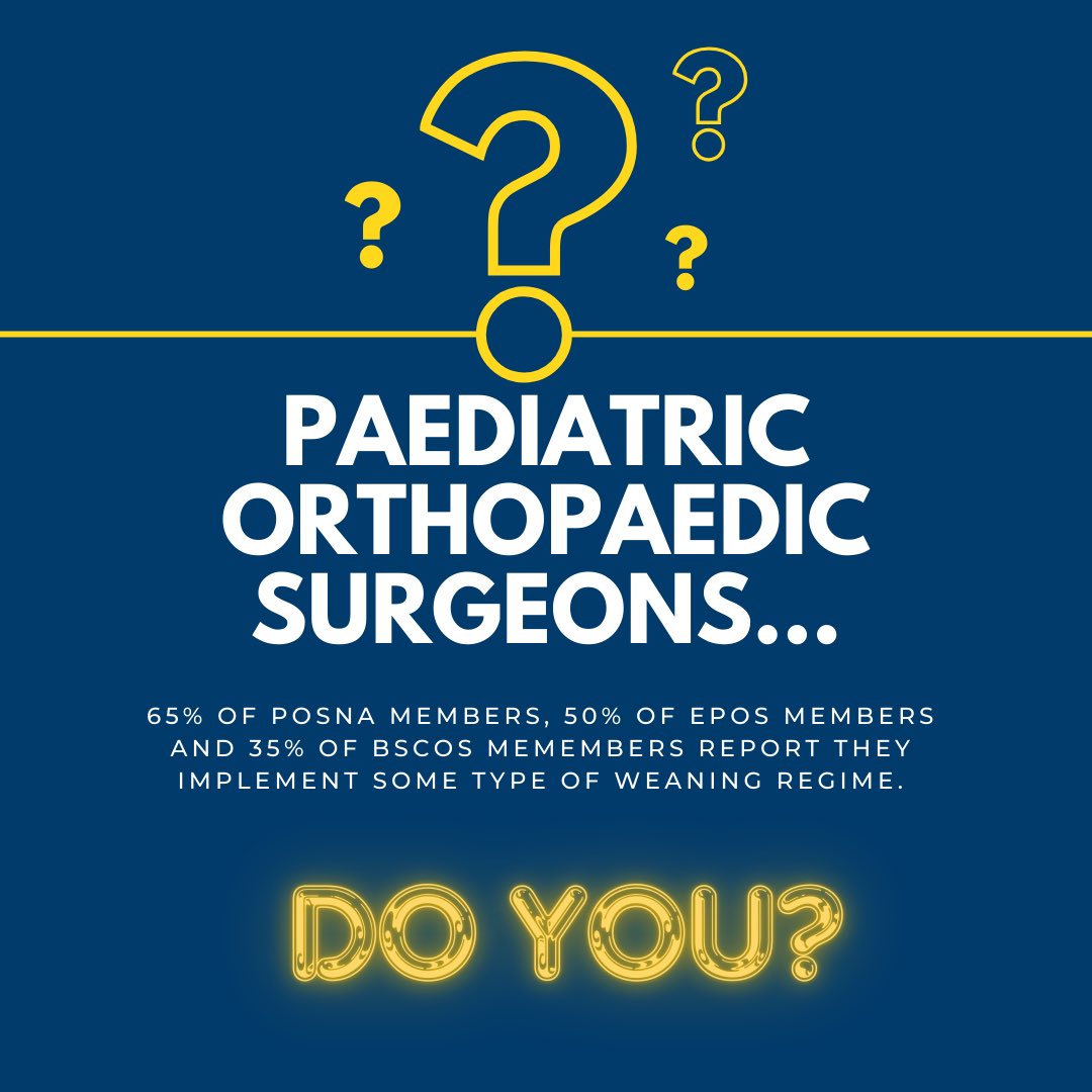 Paedipods… do you wean brace treatment for DDH? Tell us what you think.. 
Link in comments 
<a href="/BSCOS_UK/">British Society for Children’s Orthopaedic Surgery</a> <a href="/MrDanPerry/">Dan Perry</a> <a href="/ClareCarpie/">Clare Carpenter</a>