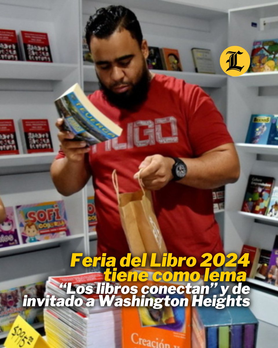 ListinDiario's tweet photo. #VidaLD | El Ministerio de Cultura anunció la vigésima sexta edición de la Feria del Libro Santo Domingo (FILSD 2024), que será rdel 7 al 17 de noviembre en la Plaza de la Cultura. Estará dedicada al escritor Mateo Morrison, Premio Nacional de Literatura 2010.
#ListínDiario https://t.co/CAwHnlFtE7