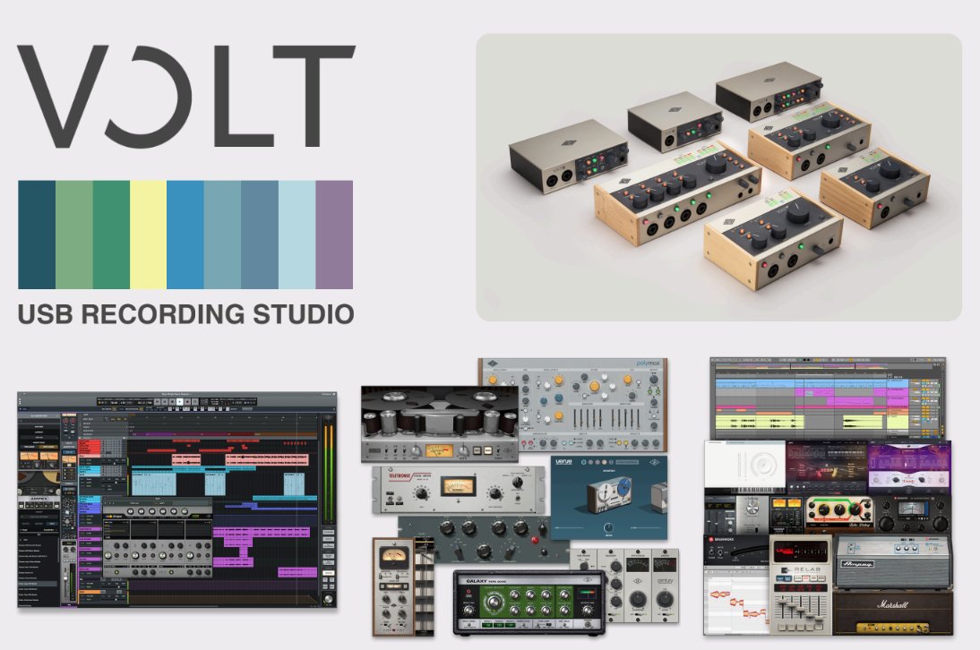 tapeopmag's tweet photo. New from Universal Audio!
The Volt USB Recording Studio includes a high-quality Volt audio interface, award-winning LUNA Digital Audio Workstation, and a suite of powerful UAD plug-ins and instruments!
https://t.co/BW9aSoDAr5
@uaudio
#UAvolt #LUNA #UAD #UniversalAudio https://t.co/PFMf80Pnw3