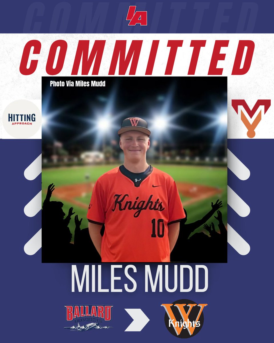 🚨 COMMITMENT ALERT 🚨 
From a Bomber 🛩 to a Knight ⚔️, the talented <a href="/BBomberBaseball/">Ballard Baseball</a> talent Miles Mudd (<a href="/MilesMudd/">Miles Mudd</a>) has committed to <a href="/WartburgBB/">Wartburg Baseball</a>! Congrats Miles 🔥🔥🔥

#IAbaseball x #iahsbsb⚾️