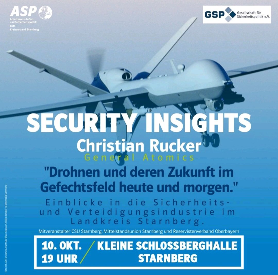 GSP München-Starnberg (@gspmuenchen) on Twitter photo Herzliche Einladung zu unserer Veranstaltung mit dem <a href="/asp_csu/">ASP</a> in #Starnberg und <a href="/DieReserve/">Reservistenverband</a> #Oberbayern
Anmeldung bitte unter: veranstaltungen-asp-sta@web.de Herzliche Einladung zu unserer Veranstaltung mit dem <a href="/asp_csu/">ASP</a> in #Starnberg und <a href="/DieReserve/">Reservistenverband</a> #Oberbayern
Anmeldung bitte unter: veranstaltungen-asp-sta@web.de