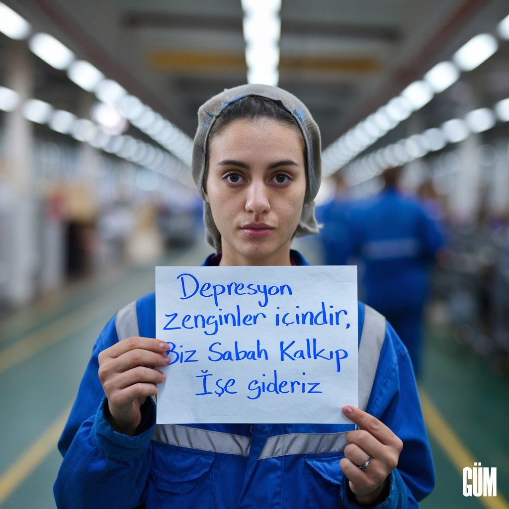 Depresyon zenginler içindir, biz sabah kalkıp işe gideriz.