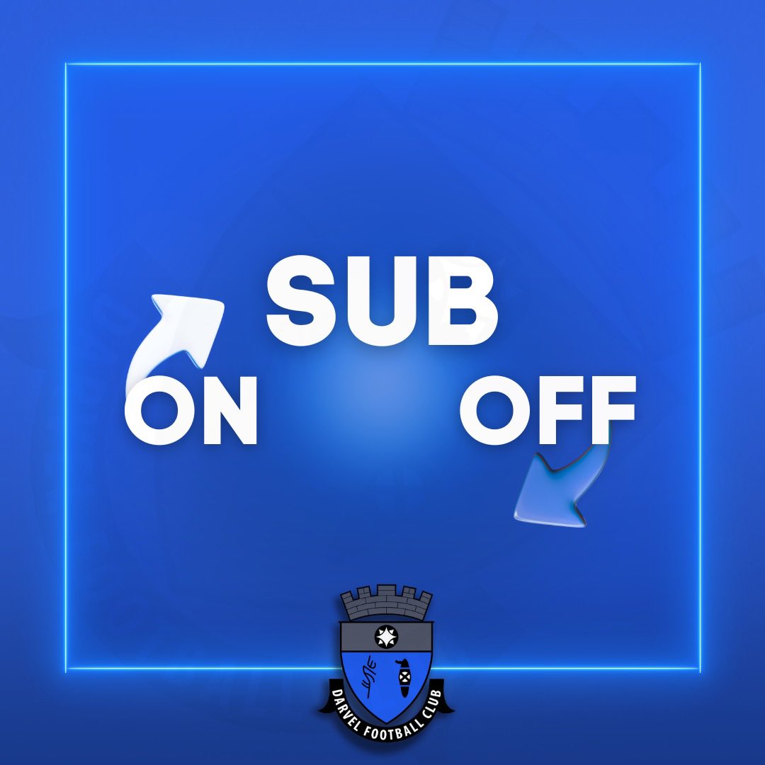 SUB | Jordan Allan replaces Cammy Williamson. 

🦏 ©️ 

#DFCKFCR

💙🤍🖤