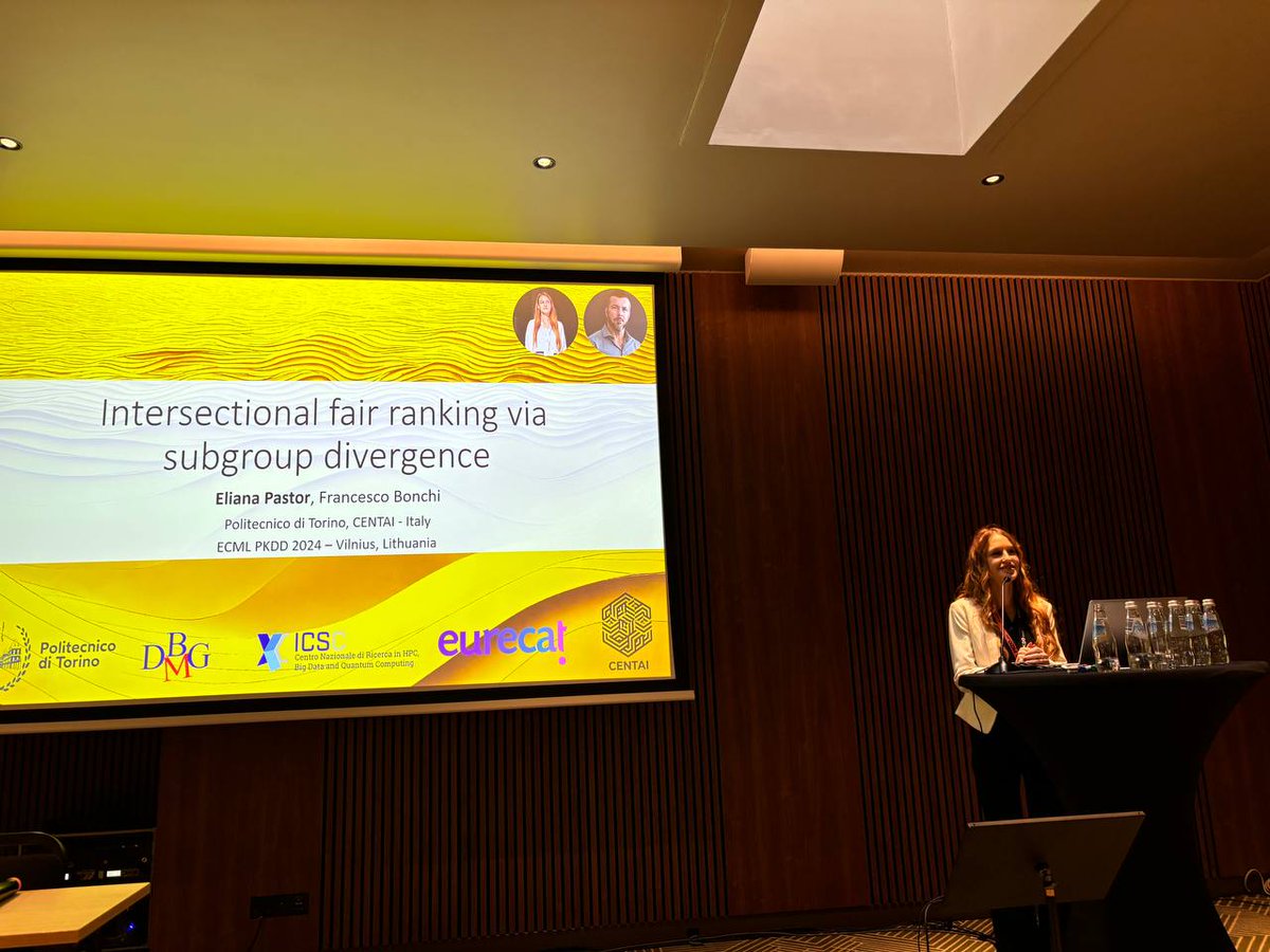 Last week I had an amazing time at <a href="/ECMLPKDD/">ECML PKDD</a> in Vilnius! I met so many people, had nice discussions, and also had lots of fun! 
The highlight was definitely the Lithuanian dances 🇱🇹💃

Fun aside, I enjoyed presenting the work with <a href="/FrancescoBonchi/">Francesco Bonchi</a> on intersectional fair ranking: