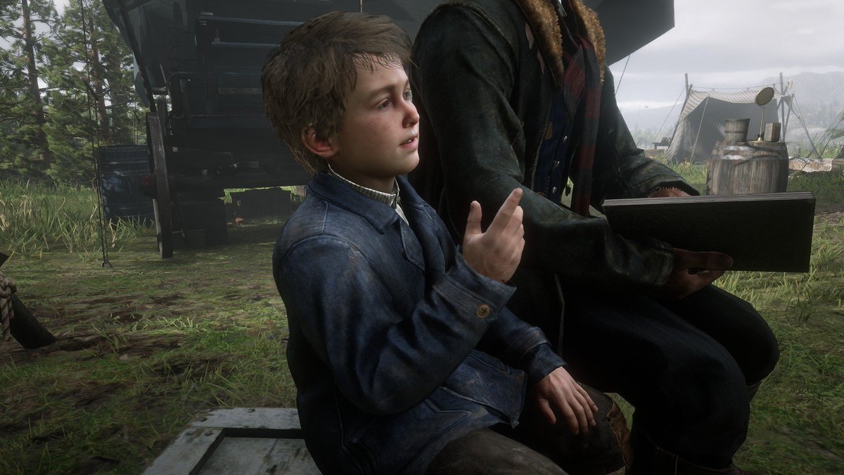 jack does a little fingergun when he says he wants to be a gunslinger