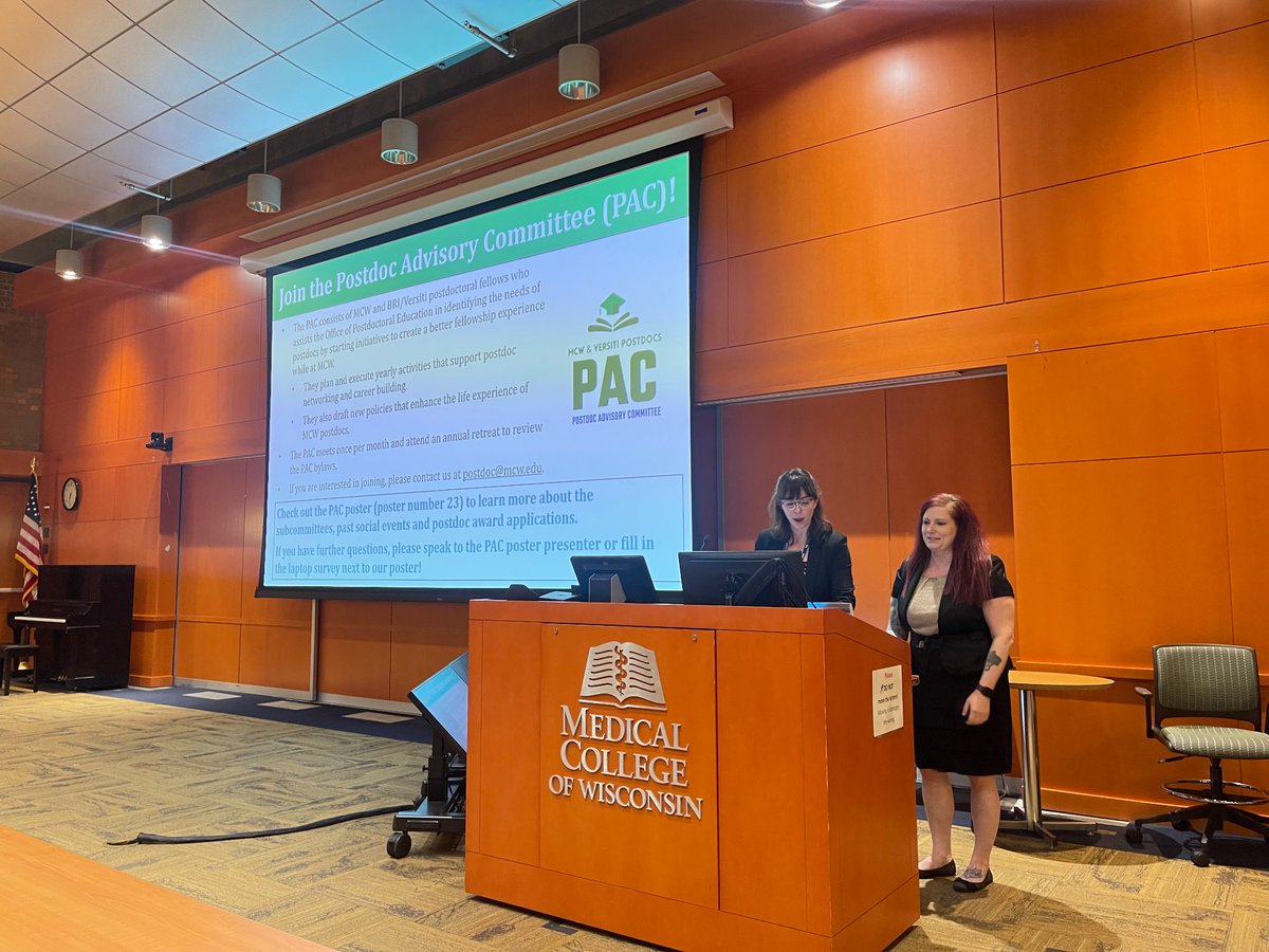 Day #2 of NPAW
Opening remarks by Dr. Greenberg, our Dean of Postdoctoral education, 
followed by a wonderful presentation by our alumni Dr. Sprague! 
<a href="/CVCatMCW/">MCW_CardioResearchCenter</a>
 #NPAW2024 #npa 
<a href="/nationalpostdoc/">nationalpostdoc</a> <a href="/MCW_Postdoc/">MCWPostDoc</a>
