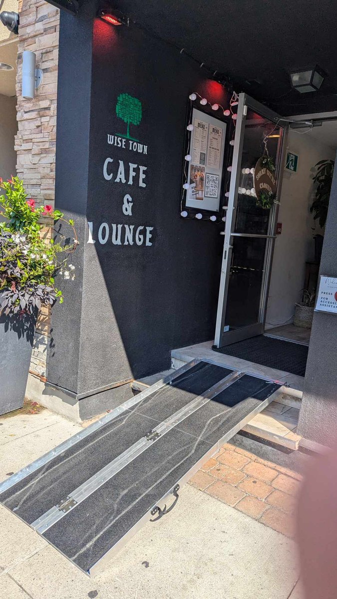 I want to give a BIG shoutout to WiseTown cafe at 329A Elgin St.

Thank you for letting me tour your cafe and answering my questions. I was told that live shows will be starting soon.

The cafe IS WHEELCHAIR ACCESSIBLE. With an excellent selection of drinks and a chill vibe, I'll