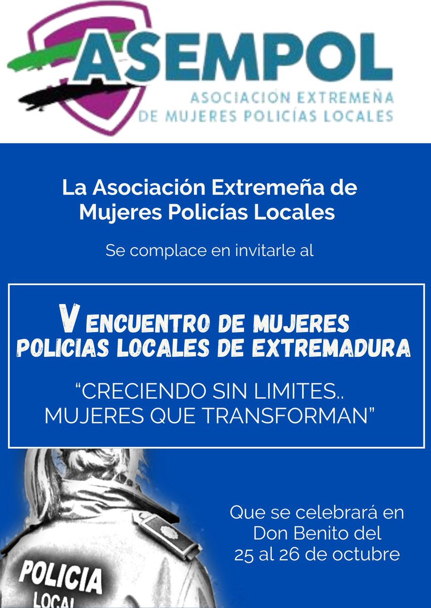 Ya está aquí nuestro V encuentro....
Será en Don Benito el 25 y 26 de octubre... id reservando fechas ...La semana que viene
publicaremos el diptico detallado del evento....