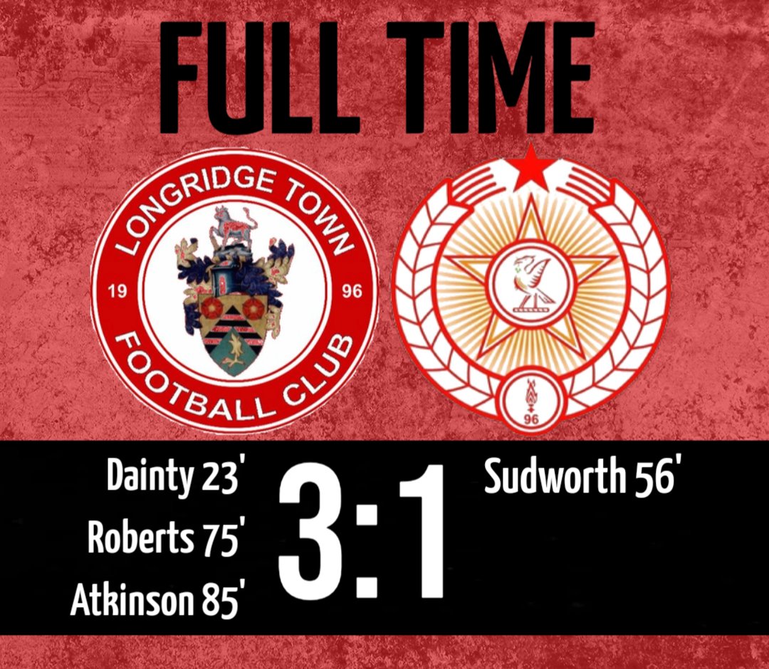 LongridgeTownFC's tweet image. Full time: Longridge 3-1 AFC Liverpool

WHAT A RESULT AS TOWN SURGE BACK INTO THE PLAY-OFFS!! 😍

#UpTheRidge