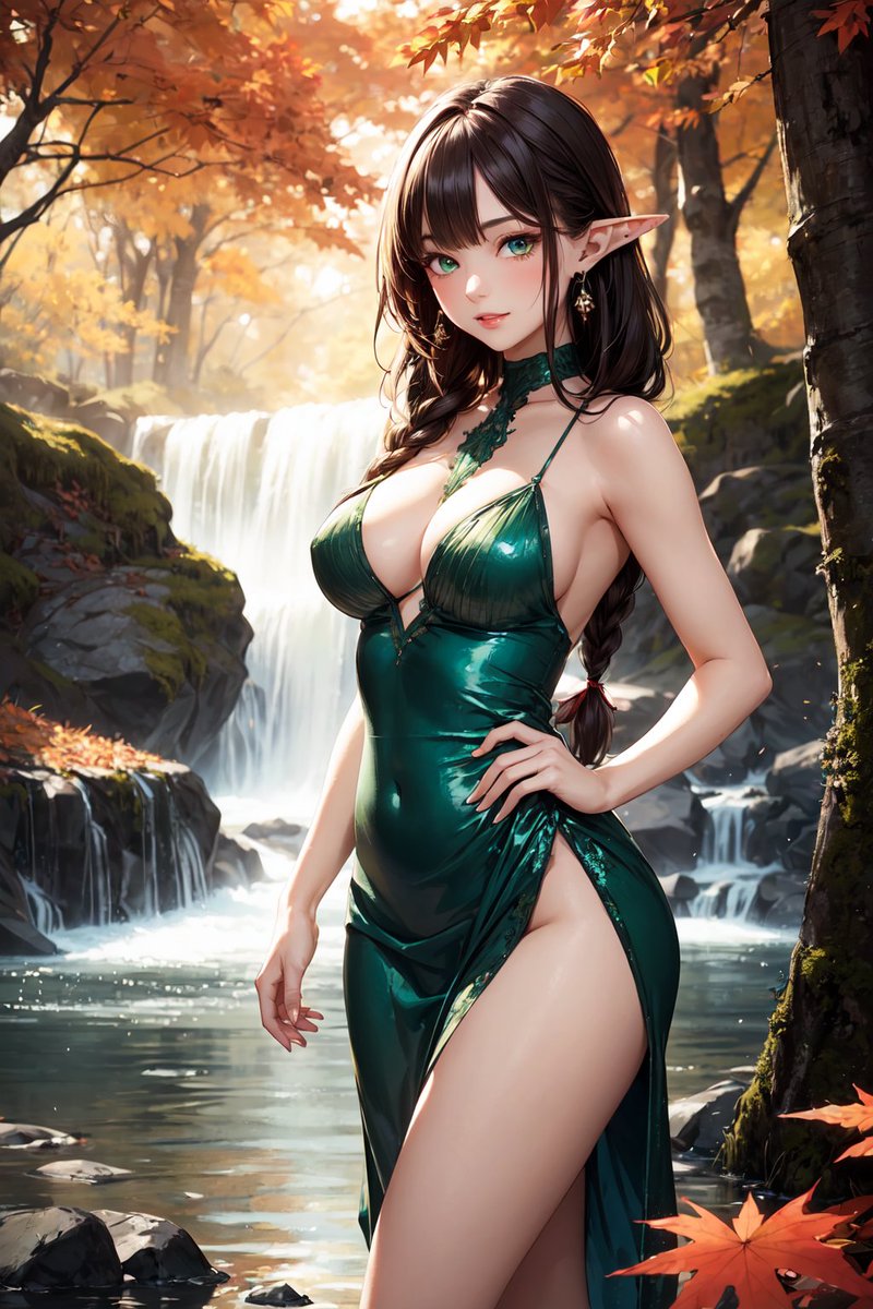 SignunVonBeruck's tweet photo. My first entry for the #FallFairytalesAI by
@JullzAI and @Ryuk_Devi_Ai
A cute elf in the forest.
#AI #AIArtCommuity #AIgirl #waifu #AIArtwork #StableDiffusion #WaifuDiffusion https://t.co/E6U4R5T390