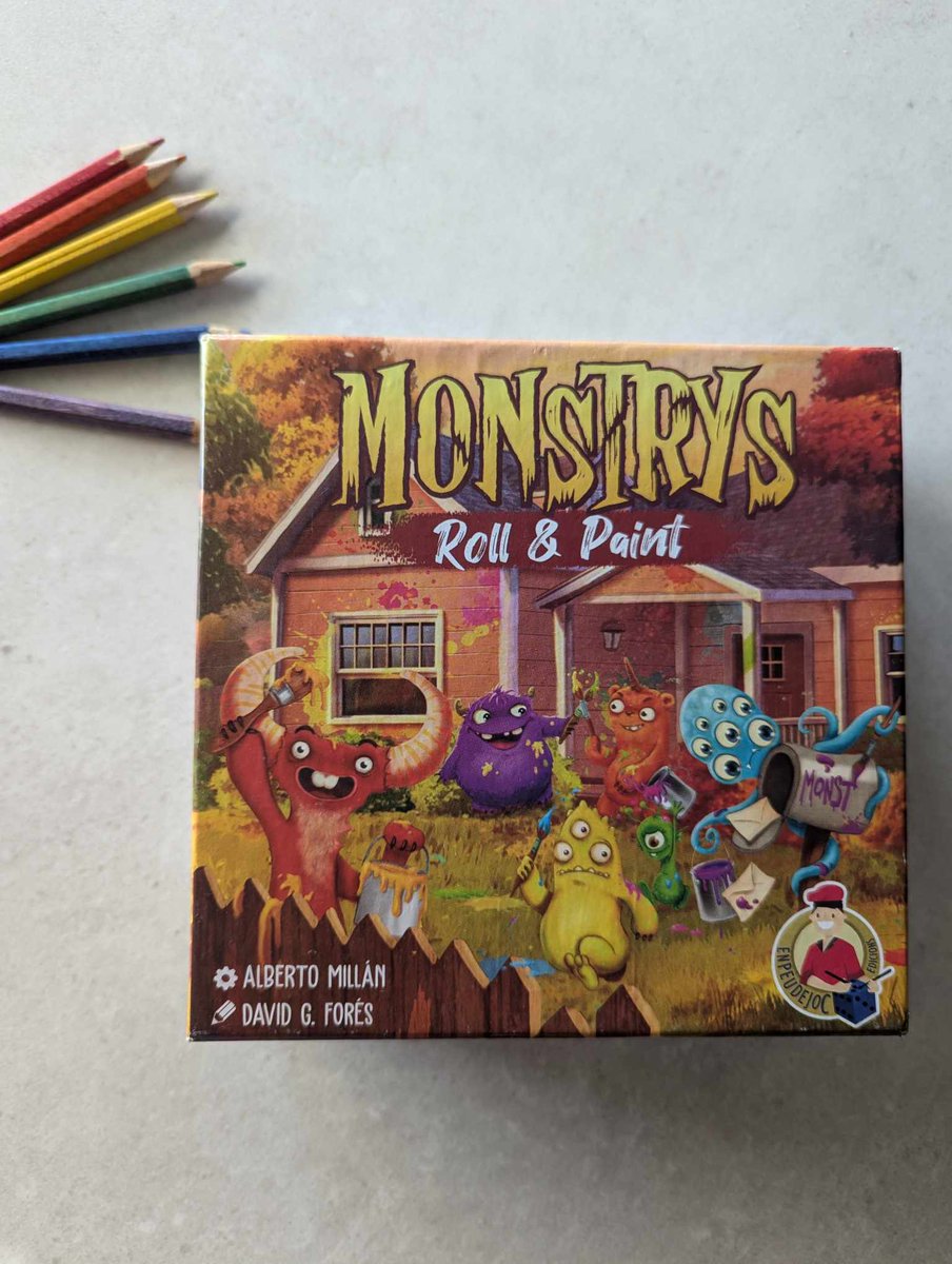 Madresdesterra2's tweet photo. Os dejamos con la nueva versión de #Monstrys. El juego en #Rollandpaint
De @EdicionsE @almillan y las ilustraciones de David G Forés ¿Serás el más rápido?
#juegosdemesa #boardgames
Más info en el blog;
https://t.co/Orw6aCHlAJ https://t.co/tEZfWLl5mw