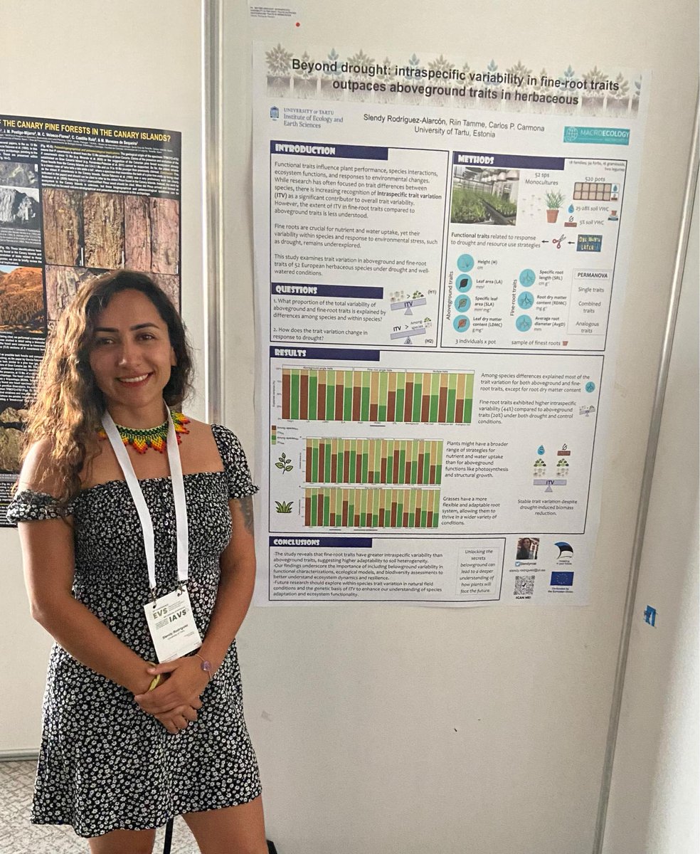 Macroecology UT (@macroecologyut) on Twitter photo Our workgroup had a successful start to the #IAVS2024 in Madeira - with a talk about trait imputations from <a href="/ETordoni/">Enrico Tordoni</a> and a poster about drought effects on trait variability by <a href="/Slendyroal/">Slendy Rodríguez-Alarcón, PhD</a> on Monday 🌿🪴 Our workgroup had a successful start to the #IAVS2024 in Madeira - with a talk about trait imputations from <a href="/ETordoni/">Enrico Tordoni</a> and a poster about drought effects on trait variability by <a href="/Slendyroal/">Slendy Rodríguez-Alarcón, PhD</a> on Monday 🌿🪴