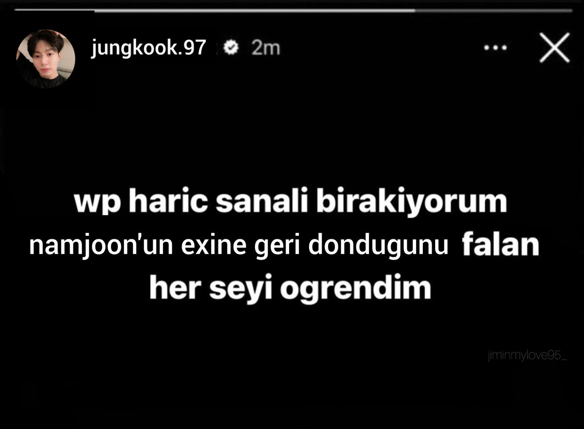 Gunlerdir namjoon ve emoji bey hakkinda yazilip cizilenlerden sonra jungkook: