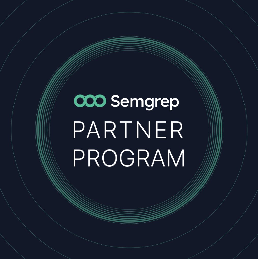 semgrep's tweet image. Are you a security consulting, channel, or technology partner? Semgrep secure guardrails provide a fastlane for services revenue growth. 🏎️ Join their Partner Program for access. 
Learn more about the Semgrep partner program:
semgrep.dev/partners 
#appsec  #secureguardrails