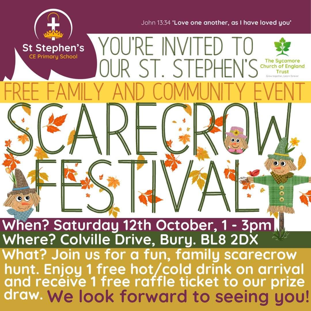 StStephens_Bury's tweet image. Join us for a FREE family and community event this autumn 🍁🍂🍃
