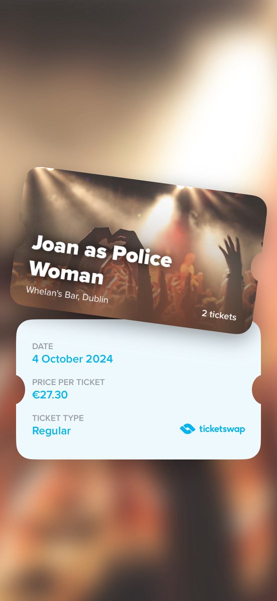 feehew's tweet image. ticketswap.com/listing/joan-a…