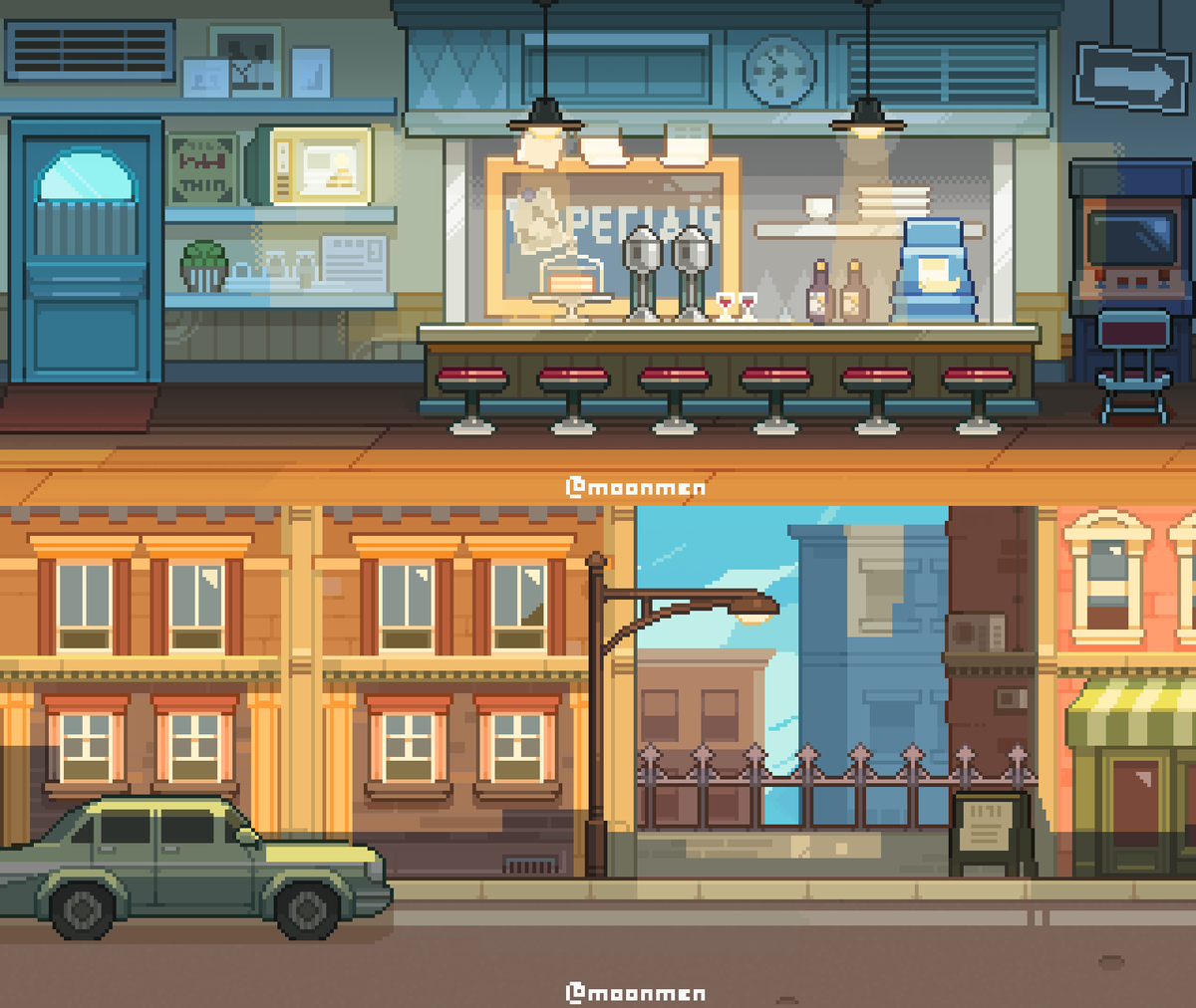 #pixel💙and🧡 #Pixelart 
have a good day