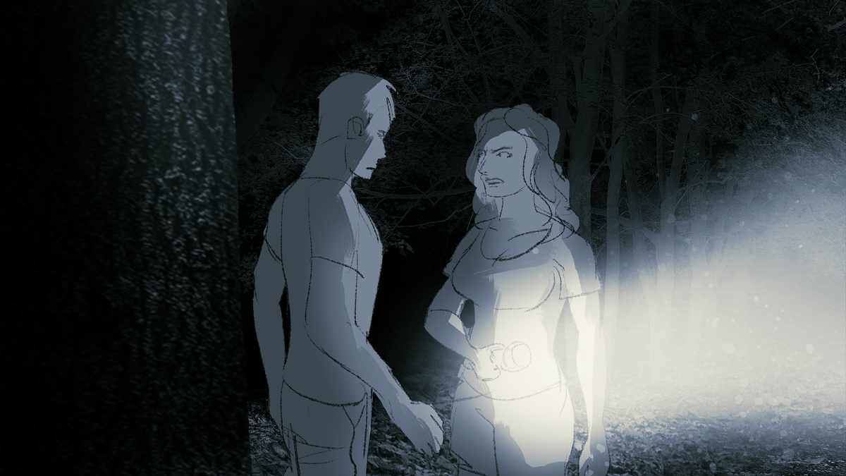 jenniekong's tweet photo. In lead up to @GeekFilmFests @comicconla, #HIDEBEHIND writer/director @RichardNMartin shares a glimpse of the film's storyboard. He speaks to how the hidebehind visually represents the daily facade we wear, and the monstrous effects we succumb to... #Horror #BehindTheScenes https://t.co/Bfp63wSyxP