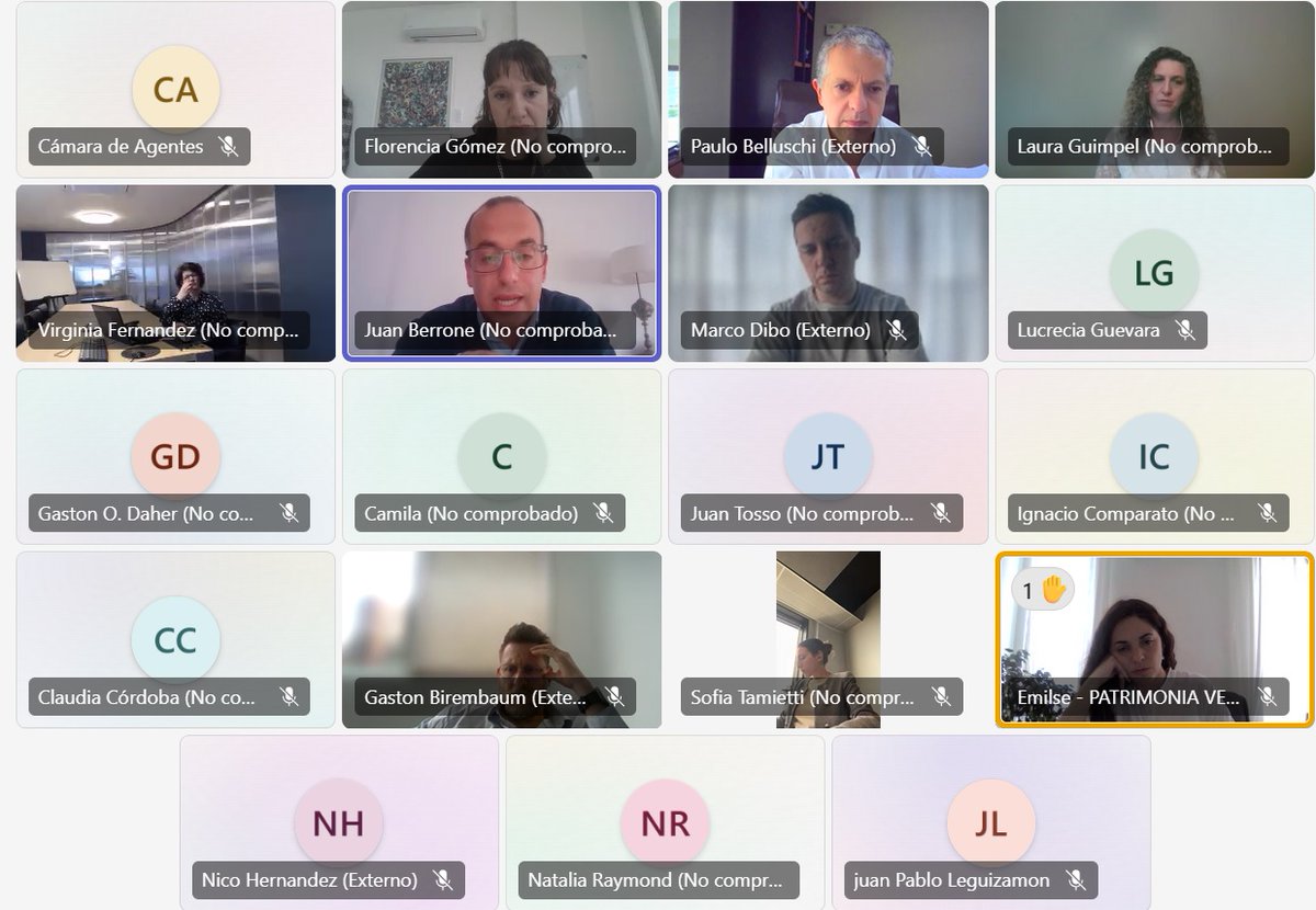 En la #comision de #AAGIS de <a href="/AgentesDeBolsa/">Cámara de Agentes de Bolsa</a>  de hoy, tuvimos sugerencias  para conocer algunas soluciones informáticas del sector, generando
un espacio de preguntas e intercambio de ideas, necesidades y propuestas.
☝️ Los esperamos en la próxima, el martes 15 de octubre!