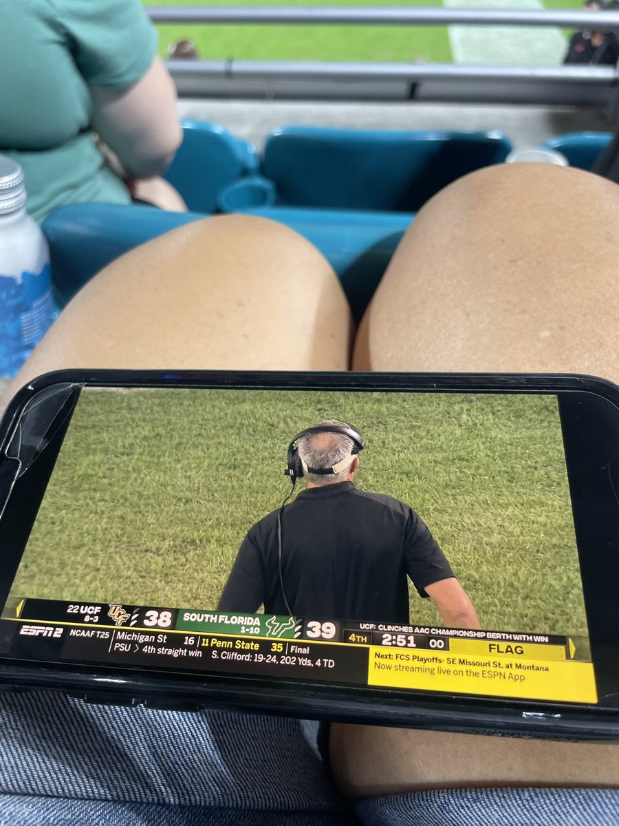 The last #Canes game I got dragged to (2022) as they got their a$$ whooped by Pitt. A very disappointing night for both #USF &amp; #Miami 🙄 luckily my #Fins won the next day!
