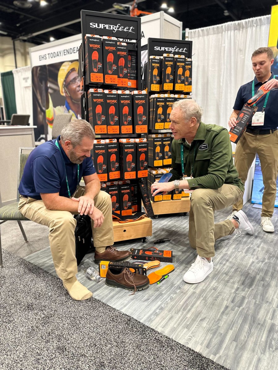 Day 2 of the National Safety Council is underway! Thanks to Superfeet Worldwide for hosting us at the #NSCExpo this year. Swing by Booth 1071 and learn how we're partnering together to prevent injuries from the ground up!
#WorkplaceSafety #InjuryPrevention