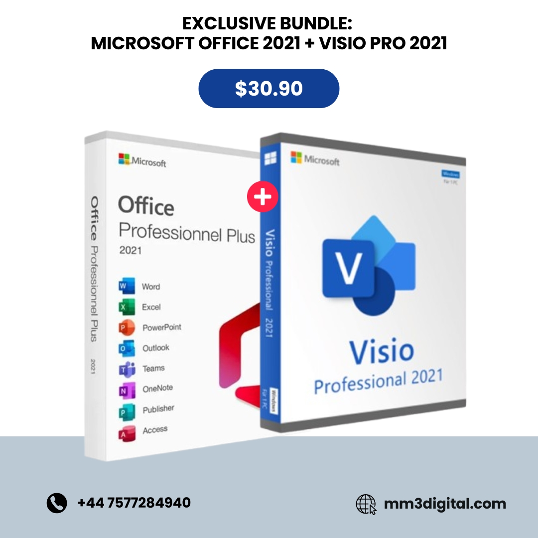 mm3digital's tweet photo. Perfect for students, business leaders, and anyone looking to maximize productivity! 📷

Get Office 2021 for daily tasks AND Visio Pro 2021 for pro diagrams, one-time purchase, lifetime use, and only $30.90 📷

https://t.co/SLwUHmQQeg

#MicrosoftOffice #VisioPro2021 https://t.co/2b2CsJNKUG