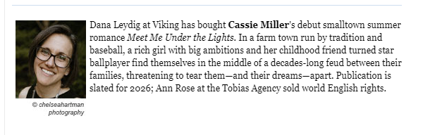 Ann Rose (@annmrose) on Twitter photo One of the greatest book birthday presents is getting to share the sale of this book! Thank you <a href="/cmiller_author/">Cassie Miller is on Insta 🩷</a> for sticking with me. Four years later and we sold it! 🩷
I will let her tell the story. 🩷🧁 One of the greatest book birthday presents is getting to share the sale of this book! Thank you <a href="/cmiller_author/">Cassie Miller is on Insta 🩷</a> for sticking with me. Four years later and we sold it! 🩷
I will let her tell the story. 🩷🧁