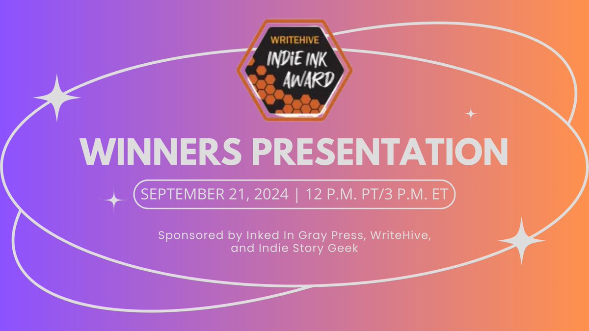 Come one, come all! We'll be presenting the ✨WINNERS✨ of the Indie Ink Awards this Saturday at 12 p.m. PT/3 p.m. ET on Zoom! If you got our newsletter, you'll have the join link. Didn't get it? DM us before Saturday!