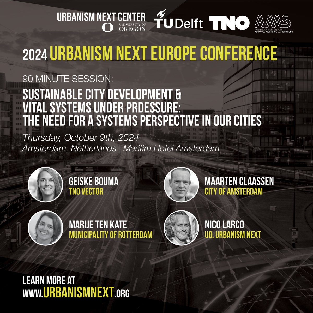 Our #Sustainable #City Development &amp; Vital Systems Under Pressure session offers insights from #Europe and the #US on sustainable city development in connection to vital systems in cities. Register for the 2024 Urbanism Next Conference:
urbanismnext.org/events/2024-ur…