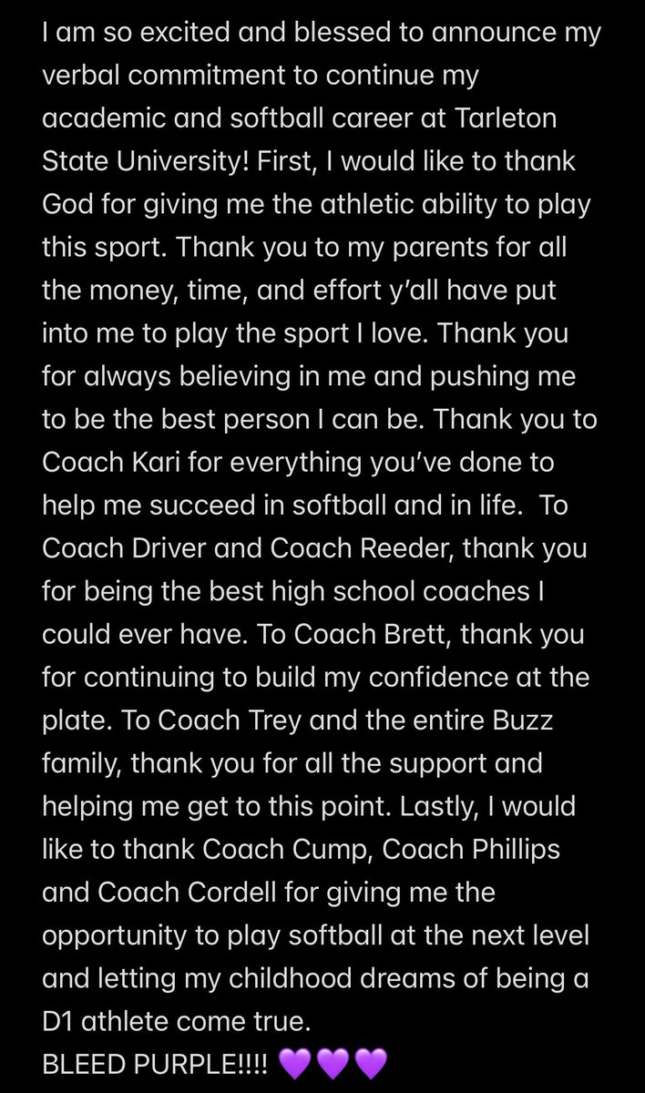 Avery Barnard (@averybarnard33) on Twitter photo Excited for the next 4!! πππ
<a href="/TarletonSB/">Tarleton State Softball</a> <a href="/Coach_Cump/">Mark Cumpian</a> <a href="/StefPhillips4/">Stefanie Phillips</a> <a href="/AlyxCordell/">Alyx Cordell</a> Excited for the next 4!! πππ
<a href="/TarletonSB/">Tarleton State Softball</a> <a href="/Coach_Cump/">Mark Cumpian</a> <a href="/StefPhillips4/">Stefanie Phillips</a> <a href="/AlyxCordell/">Alyx Cordell</a>