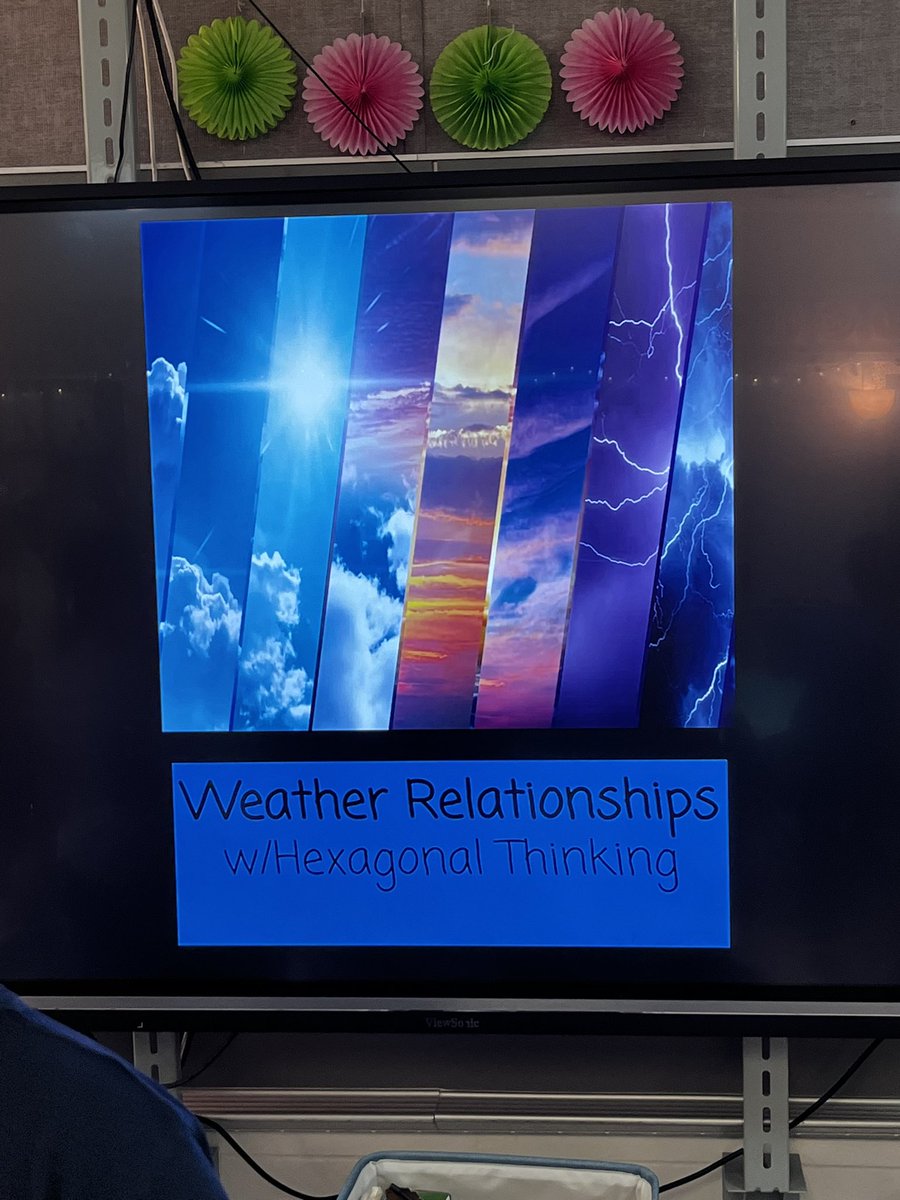 Grade 4 students explored weather relationships with a “hexagonal” thinking challenge! S’s made amazing connections and deepened their understanding of weather concepts! <a href="/VBGifted/">VBCPS Office of Gifted Programs</a> <a href="/strawbridge_es/">Strawbridge ES</a>