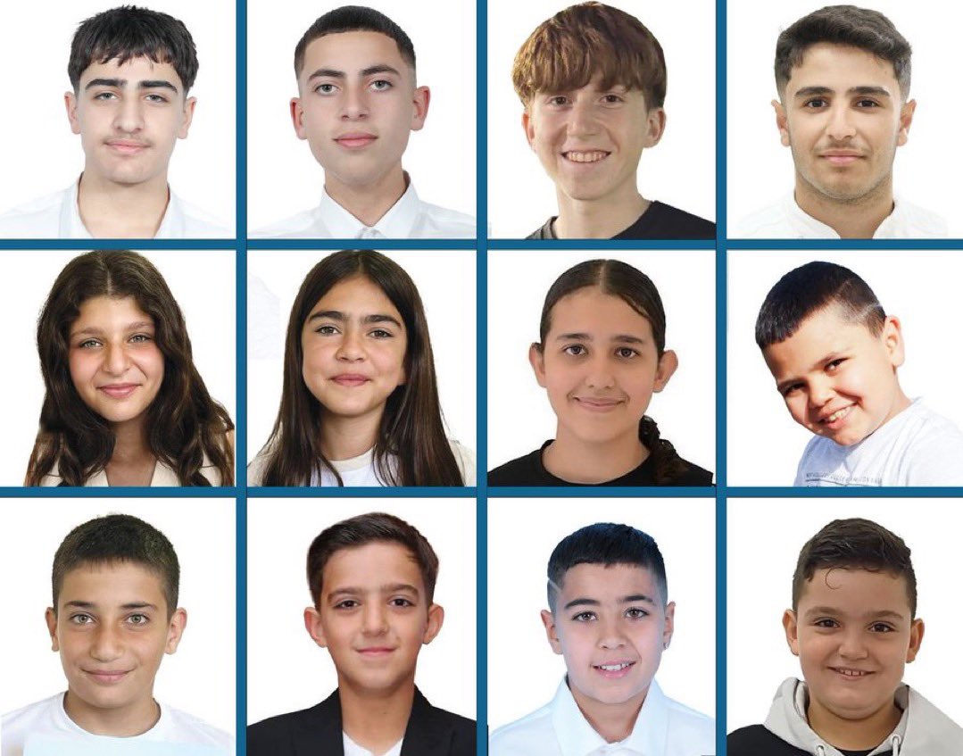These 12 Druze-Israeli children were murdered when Hezbollah indiscriminately fired rockets at Israel, striking a soccer field where children were playing. 

Their body parts were strewn all across the soccer field.

Where was your condemnation then?
