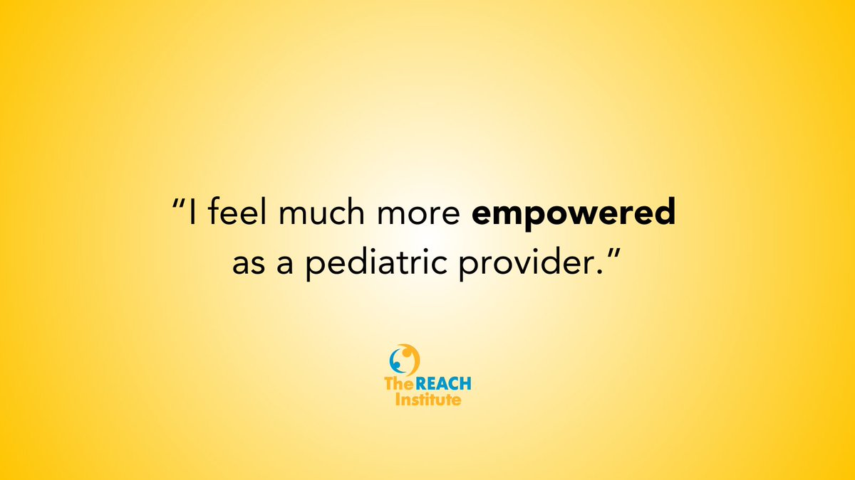 These are just a handful of the comments we received after our most recent CBT for Anxiety in Pediatric Primary Care training 💛💙

REACH's final CBT for Anxiety course of the year is on October 18, and registration closes October 4, so sign up today 👉 ow.ly/ZxVq50TpCPI