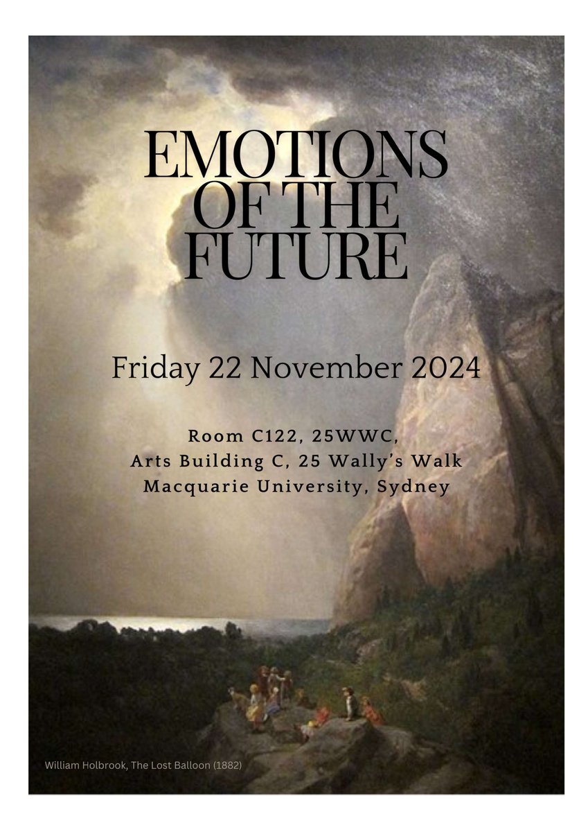 EHCS_Journal's tweet image. We are delighted to announce that registration is now open for not one but two upcoming events. To sign up for our workshop on 'Women in Power, Powerful Women' (15 Nov) and our hybrid conference on 'Emotions of the Future' (22 Nov) please visit our website societyhistoryemotions.com/the-australian…