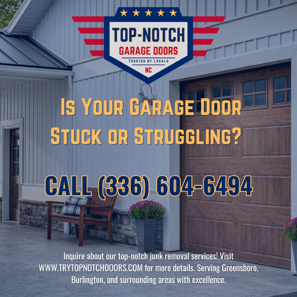 Is your garage door stuck? We provide fast, reliable repairs for faulty openers, off-track doors, or broken springs. We guarantee same-day service, quality parts, and affordable prices.
Contact us at 336-604-6494
 
#TriadArea #TNGD
