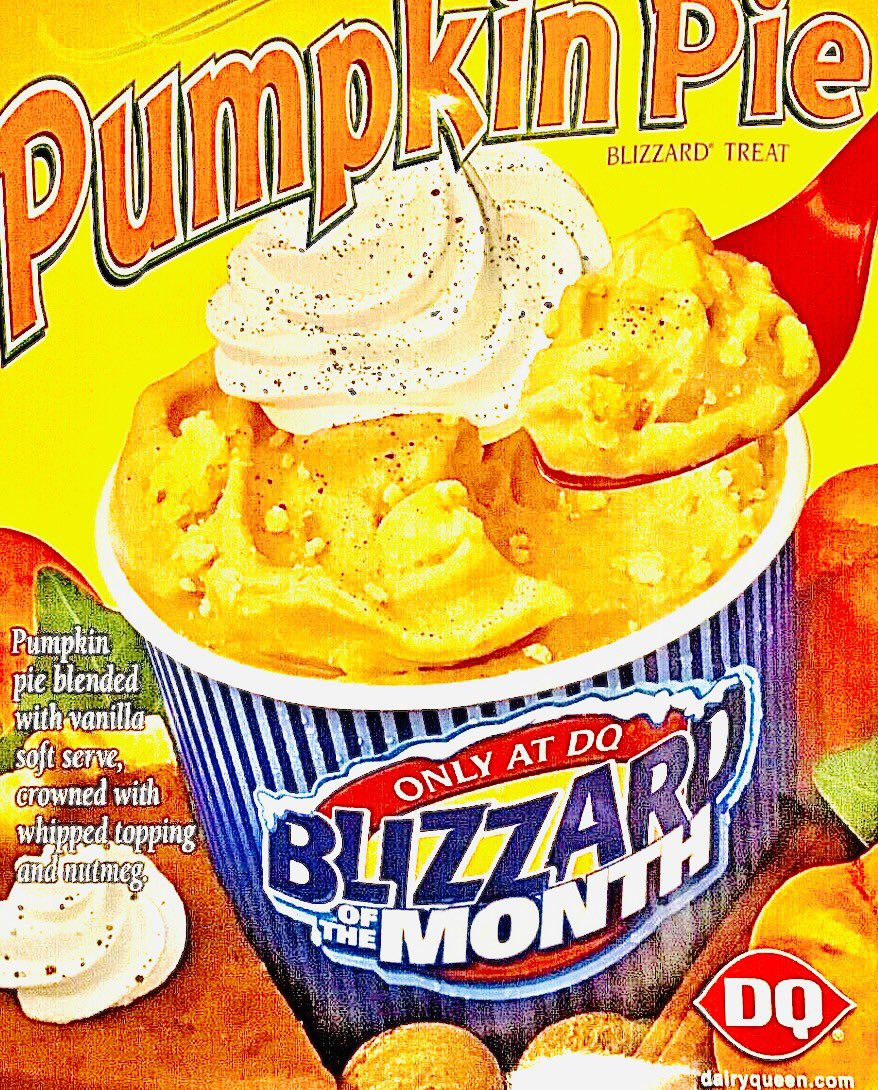 banjotitty's tweet photo. I want to lie in bed with a pretty lady where she’s the big spoon &amp; she grinds up against my back &amp; kisses my neck &amp; puts her fingers in my mouth &amp; says im a good girl, &amp; I also want a pumpkin pie blizzard®️, available now at participating dairy queen restaurants https://t.co/se1eh6FWcH