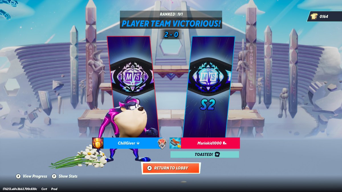 ChillGiver_'s tweet photo. I am the greatest Taz there ever was mopping up these master players today in both 1v1 ranked and 2v2 ranked haha πͺπͺοΈ #TazTime #BringTheHype @HypeUnit @multiversus https://t.co/KaWQfY9eso