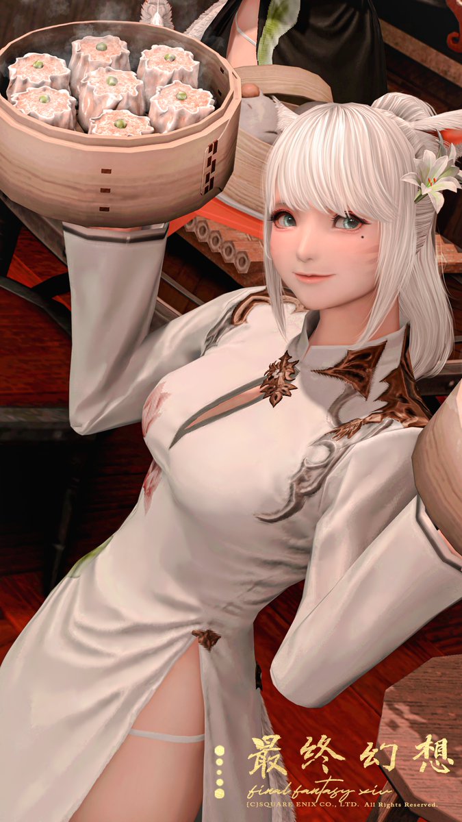 shiros_ff's tweet photo. ミコッテ中華飯店へようこそ🐾
#FF14 #GPOSERS 
#おはミコ #ミコッテ https://t.co/4WpCQ5Bsxv