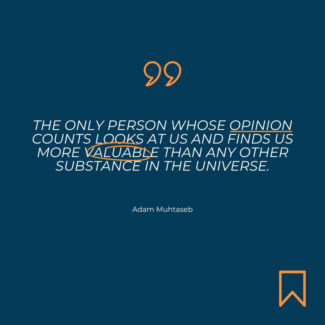 "The only person whose opinion counts looks at [us] and finds [us] more valuable than any other substance in the universe." // Adam Muhtaseb

Whose voice or opinion is most influential in your life? Discover the answer to that question here: rccbaltimore.org/sermons-curren…