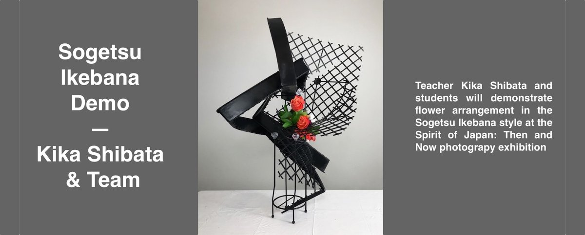 peterthoeny's tweet photo. Teacher Kika Shibata and students will demonstrate flower arrangement in the Sogetsu Ikebana style at the Spirit of Japan: Then and Now exhibition at the Art Ark Gallery on 9/22 10am, https://t.co/8cJkuoiyqf

#ikebana #exhibition #photography #SanJose #SiliconValley #Japan #art https://t.co/1HSXE5B5IW