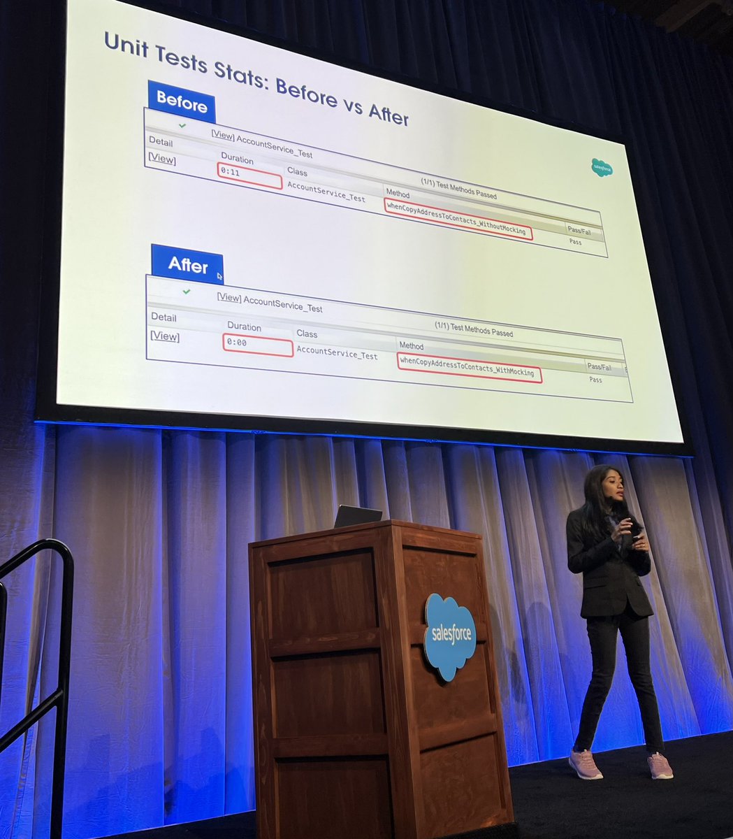 Adam Olshansky (@adam17amo) on Twitter photo Great to see <a href="/shruti4chess/">Shruti Sridharan</a> talking about Apex Mocks and Stubs! And great performance improvement! #DF24 Great to see <a href="/shruti4chess/">Shruti Sridharan</a> talking about Apex Mocks and Stubs! And great performance improvement! #DF24