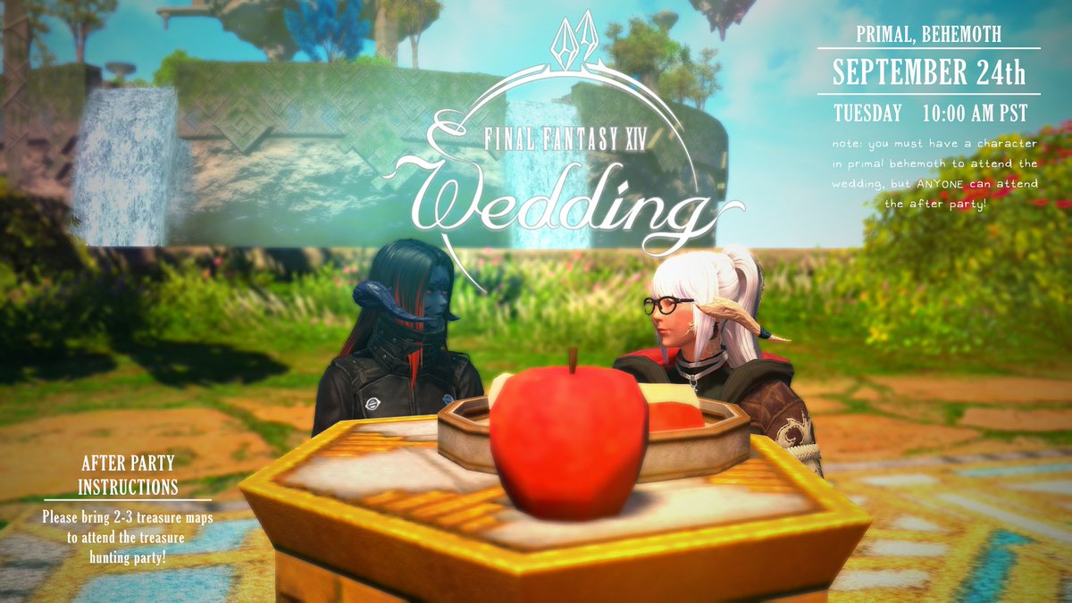 Y'a know, wedding for mounts and stuff but treasure hunt!